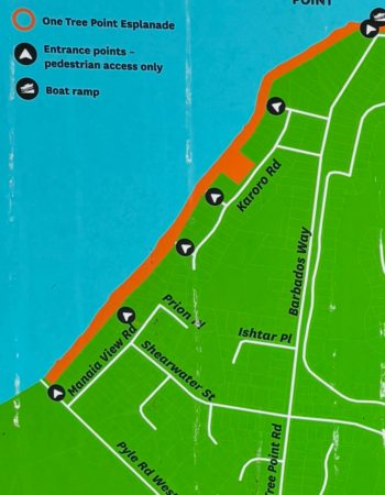 One Tree Point Esplanade (coastal waterwalk)