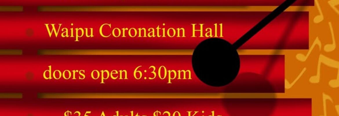 African Rhythms – Mhara Marimba at Waipū Coronation Hall (doors open 6:30 pm)